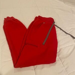 Pop Red Zamora Jogger Figs scrub pant. Size extra small.
